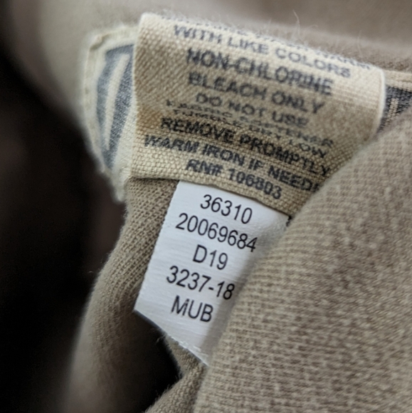 Duluth Pants Mens 34X30 Flex Ballroom Khakis Brown Tan Beige 36310 - Picture 9 of 16